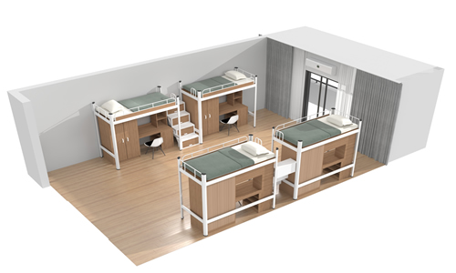 單人雙層床 公寓床廠(chǎng)商定制