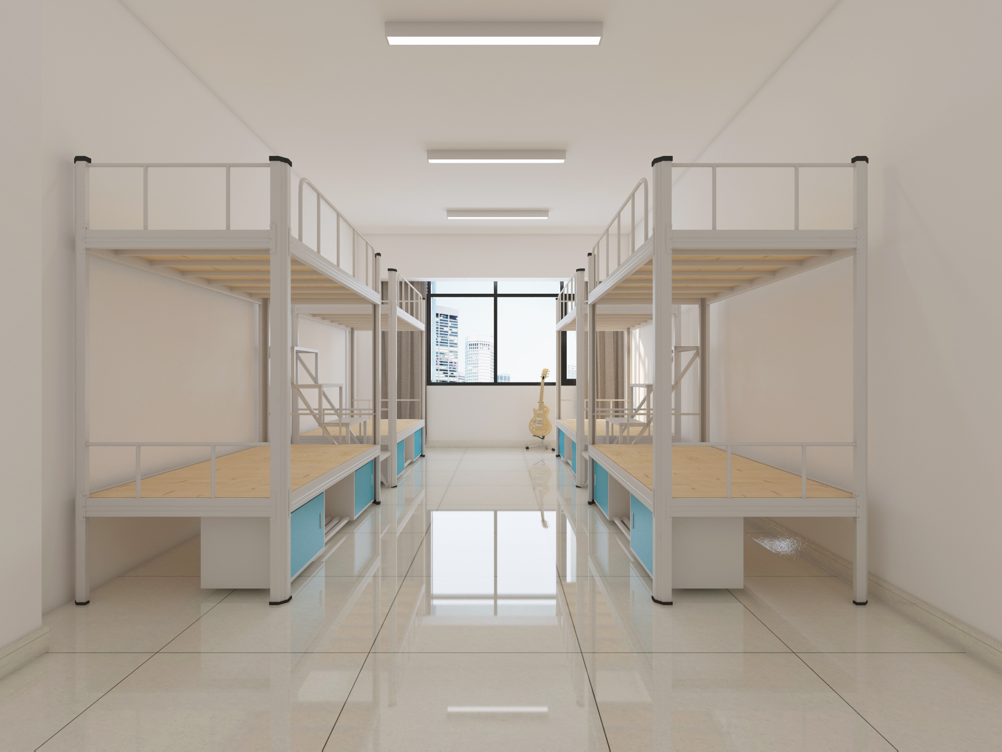 為上下鋪鐵床設計存儲柜而煩惱 為上下鋪鐵床設計存儲柜而煩惱