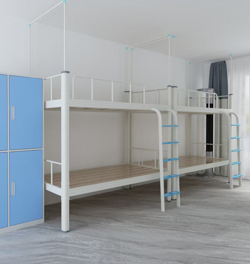 帶你認(rèn)識(shí)這款連體雙層鐵床四人位！